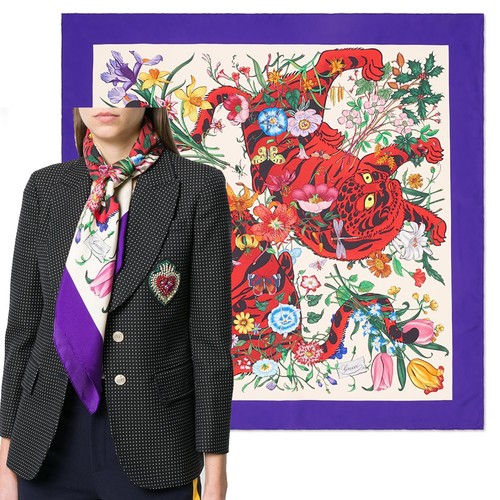 Gucci scarf silk - silk, iconic