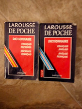 LOT 2 DICTIONNAIRES LAROUSSE  ,FRANCAIS/ espagnol F/ Anglais .....en bon état