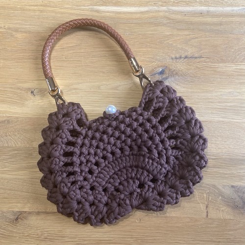 Sac main crochet coton - sac,