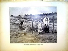 Gravure de presse - Derniere heure - H. LAURENT - DESROUSSEAUX