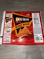 Vintage Unused Dorito Bag Spicier Nacho Factory Error From 2000 Frito-Lay 