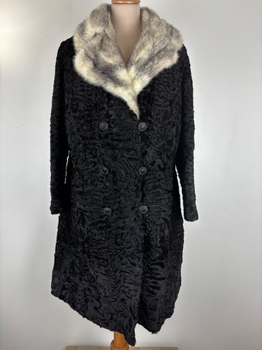 Manteau astrakan vintage - en,