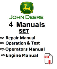 John Deere 4560 4760 4960 SET Tractors Operation & Test Repair Operators Manuals