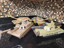 GI Joe Vehicle 1:18 Scale M1A2 Abrams Main Battle Tank MBT Heavy Armor Lot of 4