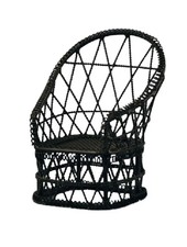 Chaise Tub En Fer Forgé Noir