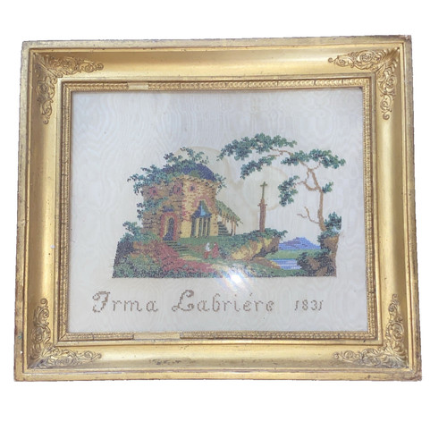 1831 broderie 35x30 cm - broderie,