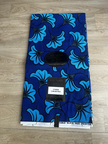 Tissu wax polycoton - wax, fleurs