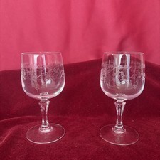 2 verres à eau cristal