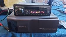 vintage car radio sony xr-c5120r cassette + cd charger cdx601 to 10 cd 40x4
