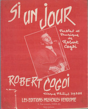 PARTITION  ROBERT  COGOI    "SI UN JOUR"