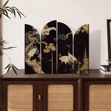 Mini paravent décoratif de  chinois, petit séparateur de table, imprimé