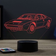Lampe illusion 3D Ferrari Dino