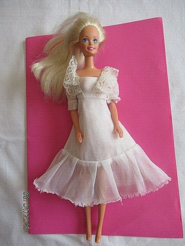 Barbie robe blanche - en, et