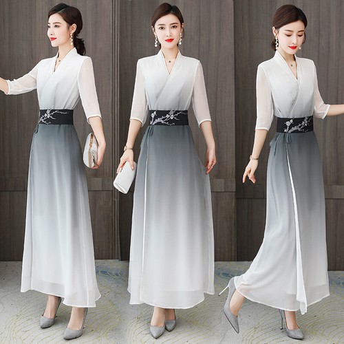 Robe chinoise mousseline - chinoise,