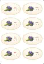 Lot 16x etiquettes autocollant