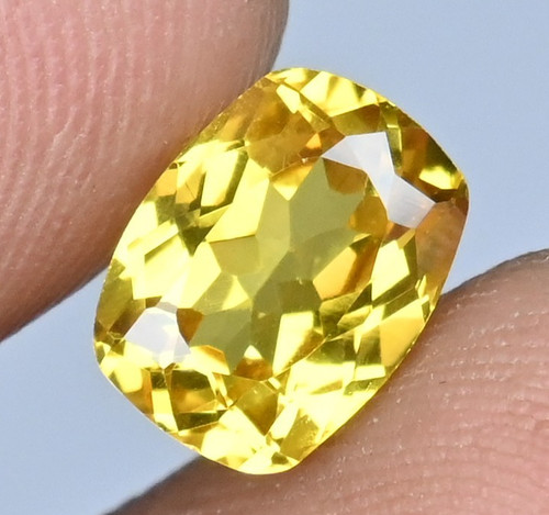 Saphir jaune naturel - jaune, ceylan