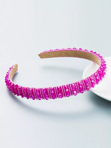 Serre tête violet rose strass - serre-tête,