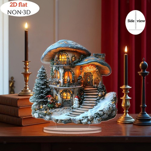 Décoration noël plate - 2d,