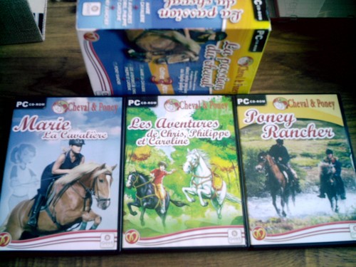 Coffret jeux cdrom cheval - pc,