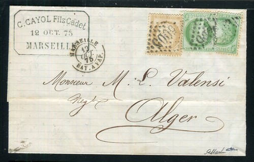 Rare lettre marseille pour - de,