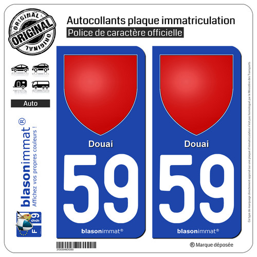 Sticker autocollant plaque - 2,