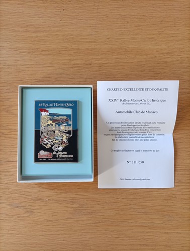 Trophée plaque émaillée - trophée, 24