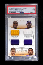 2012 Panini Immaculate Quads Bryant / Howard / Gasol / Peace Jersey /50 PSA 7
