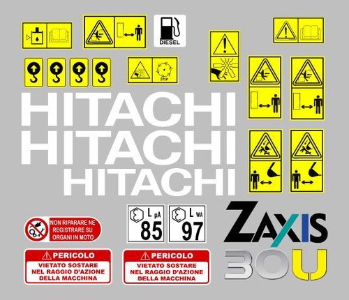 Hitachi 2 stickers - zx, u-2
