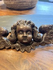 Ange & Amour  Bois Sculpté 18 Eme Antique Angel XVIII