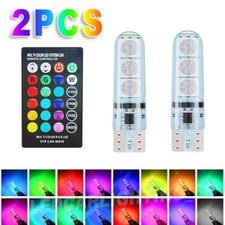 Led W5W T10 194 168 192 RGB Clearance Light Car Multi Mode Bulb Remote Control