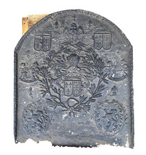 importante plaque de cheminée