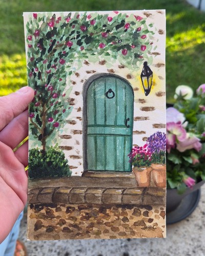 Peinture aquarelle moderne - peinture,
