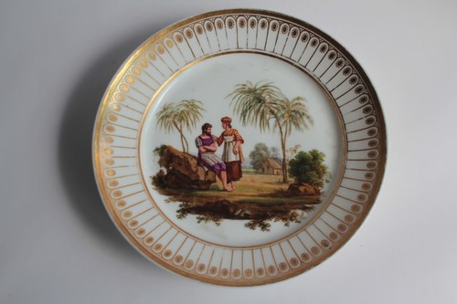 Assiette porcelaine vieux - porcelaine,