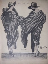 PRESS ADVERTISEMENT 1921 MINK COAT AND SHAWL FURS MAX - ADVERTISING
