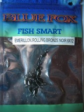 Montage peche Blue Fox emerillon rolling noir n°6 X12