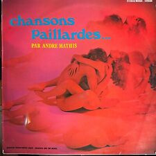 French LP Bawdy Songs Andre Mathis Chansons Paillardes Sexy naked couple sleeve