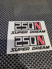 Honda CB250 Super Dream 1978-1984 Motorcycle Side Panel Decals Stickers Pair