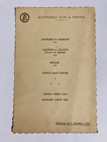 Menu automobile club de - :,