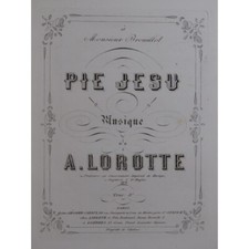 LOROTTE A. Pie Jesu Chant