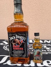 JACK DANIELS - BOUTEILLE + 1 MIGONNETTE EN VERRE -IRAN MAIDEN
