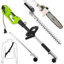 Taille haie - Elagueuse sur perche électrique 900W - Outil multifonctions 2en1 -