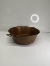 Confiturier en cuivre avec poignée en laiton légère bosse au fond