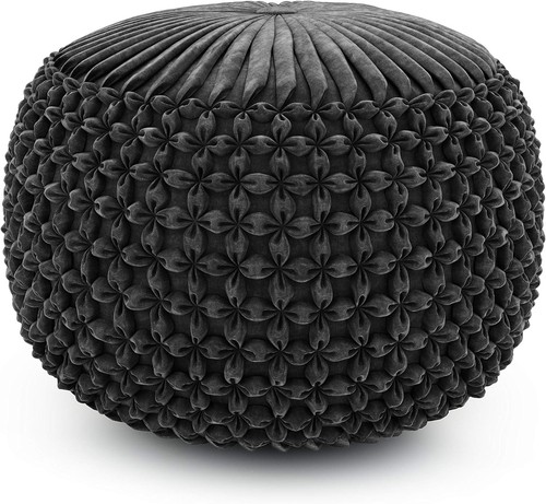 Simplihome renee round pouf - simplihome,