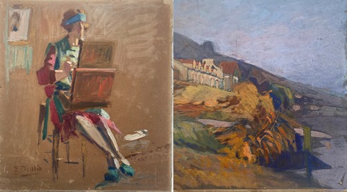 Tableau biface artiste au - biface, "l'artiste