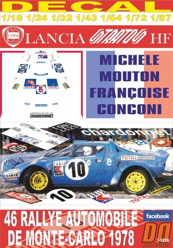 Decal lancia stratos - lancia, hf