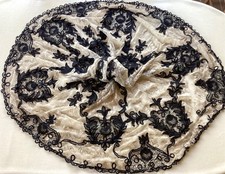Antique 19th Century Lace Skirt Trim, for Document or Restoration