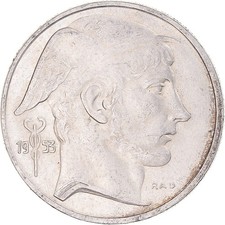 [#1046002] Coin, Belgium, Baudouin I, 20 Francs, 20 Frank, 1953, Brussels, AU(50
