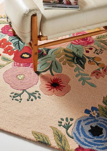 Tapis floral touffeté la - floral, à