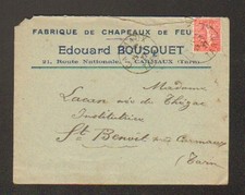 CARMAUX (81) FELT HATS FACTORY / BERET "Edouard BOUSQUET" in 1927
