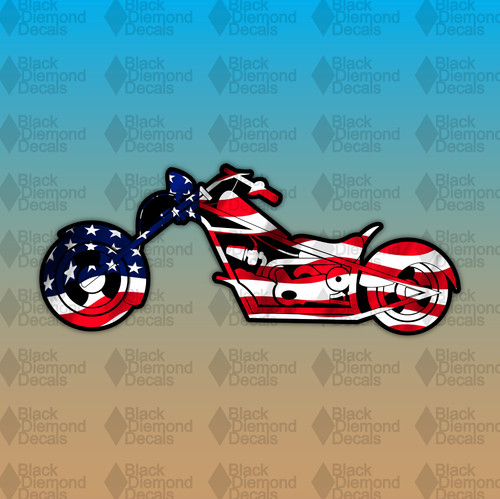 Américain drapeau chopper - drapeau,